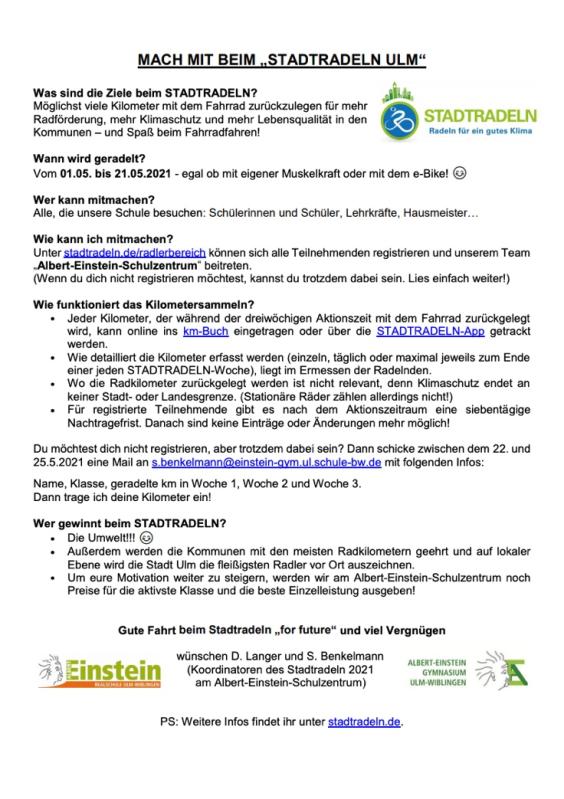 Stadtradeln Informationen