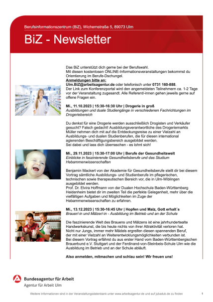 Aktuelle Veranstaltungen