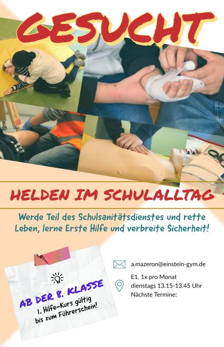 Schulsanitäter werden