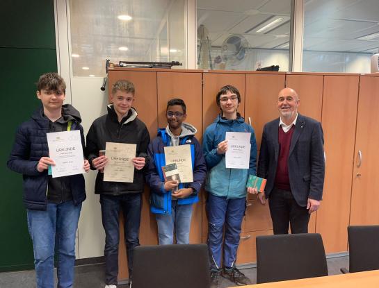 Gewinner beim Landeswettbewerb Mathematik