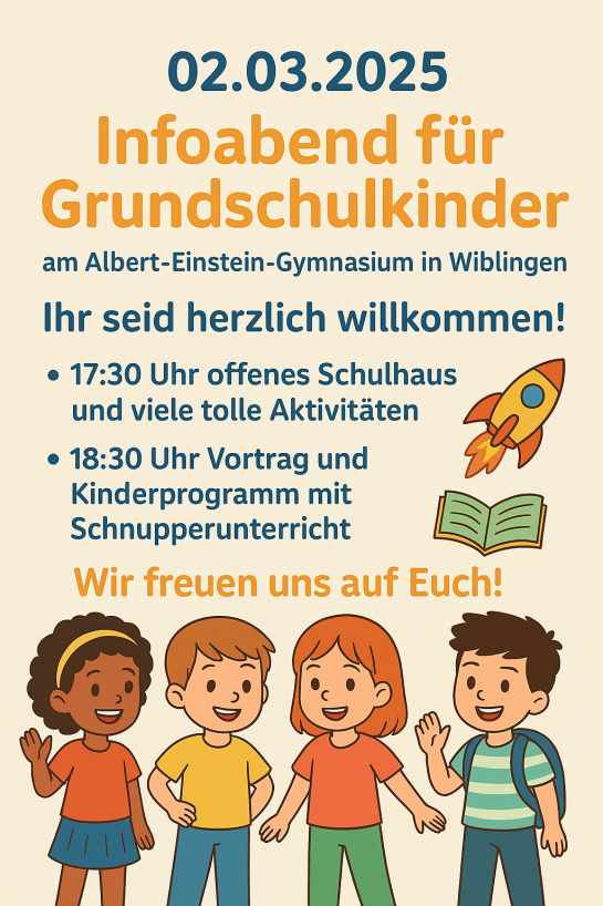 Infoabend für die neuen Fünftklasskinder und ihre Eltern 